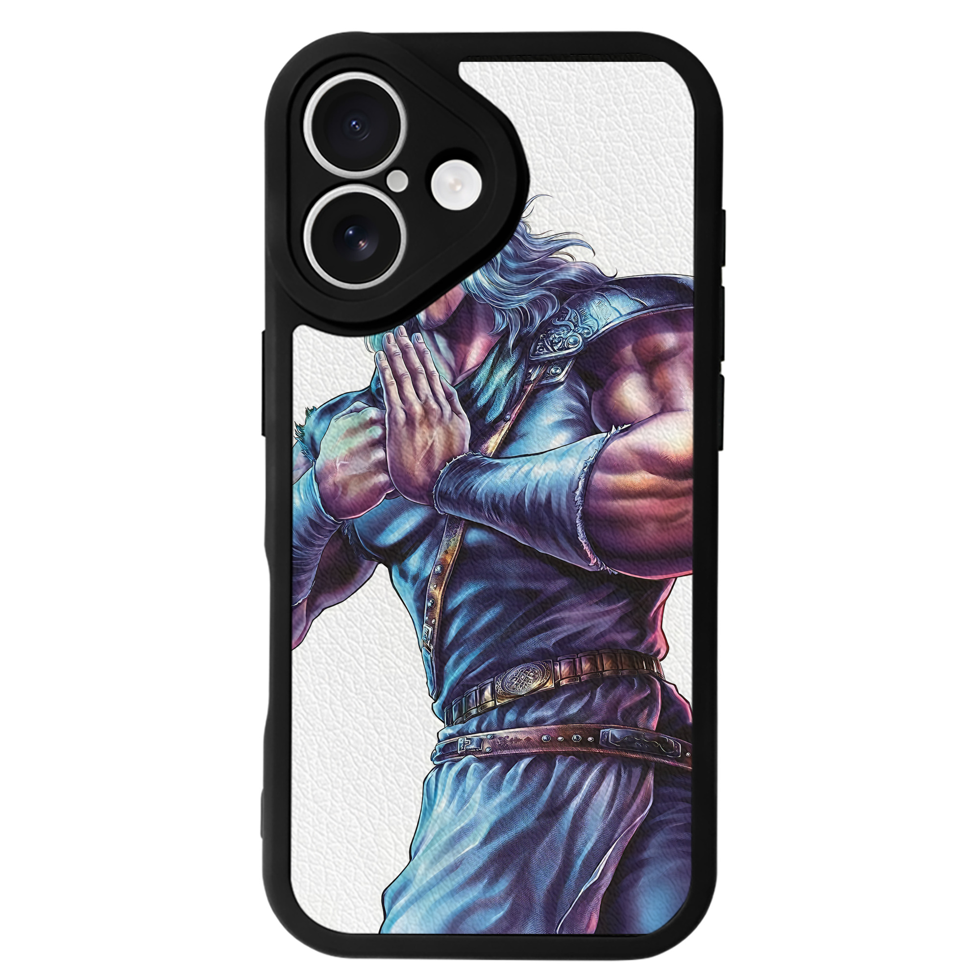 （画像用） 北斗の拳 Fist of the North Star 【iPhone 16シリーズ対応】シリコンスマホケース（レザー調） 材質：シリコン